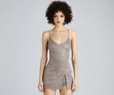 Glitzernder Skort-Strampler „Glisten All Night“.